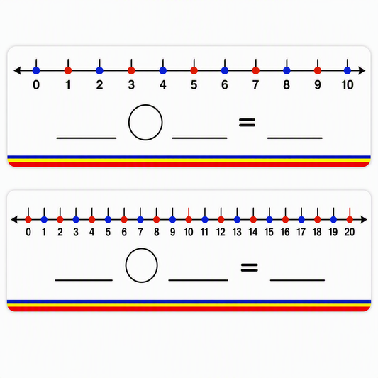 Number Line Board - Addition, Subtraction & Multiplication (Double Sided)