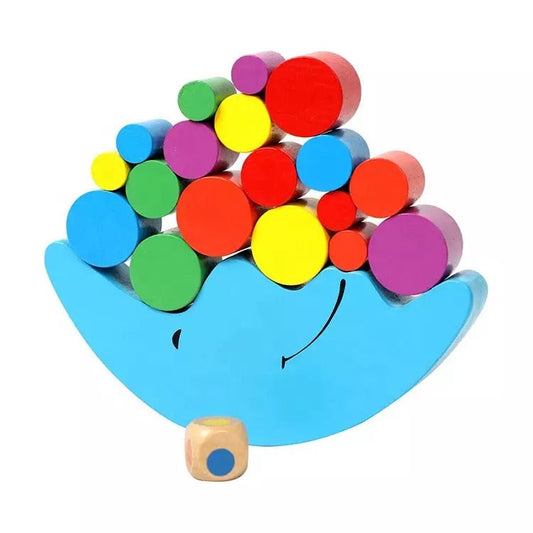 Wooden Moon Balancing Game - Stacking and Sorting Toy Cognitive & Motor Skills