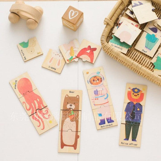 Tiny Tails – 2-Piece Animal Puzzle Set