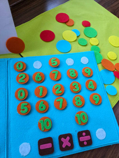 Developmental Play & Learning Mat - Felt Finger Gym for Math Fun (Hurry! Low In Stock) Fundamental Learning