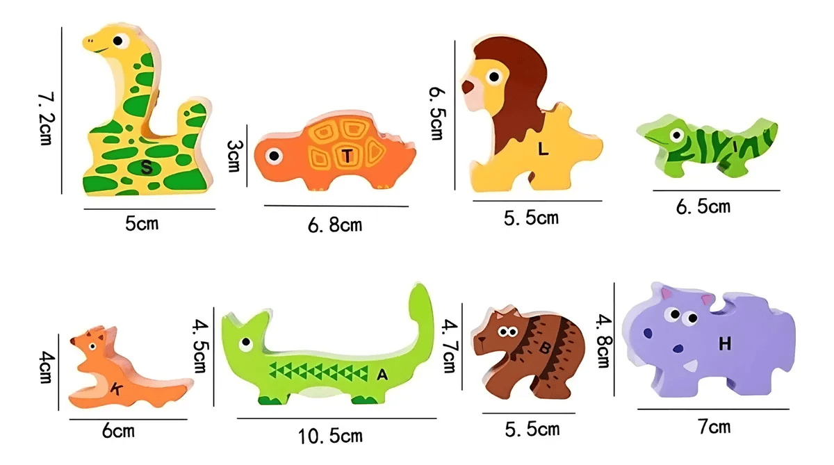 3D Alphabet Animal Puzzle