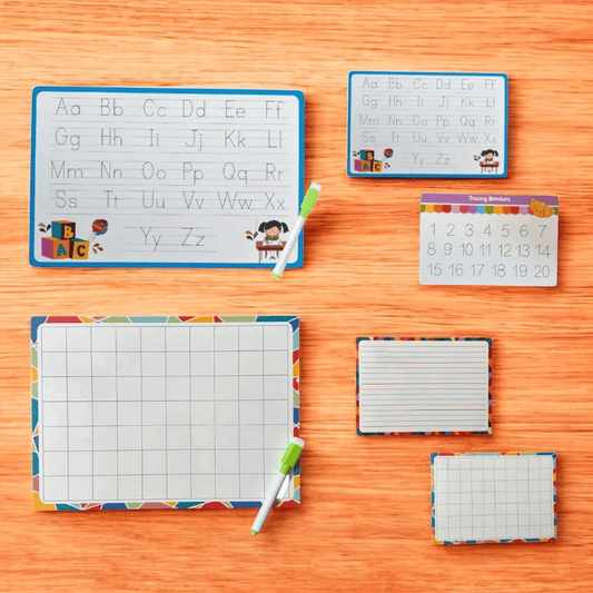 4 Lines & Alphabet & Number Tracing Board Combo – Wipe & Clean