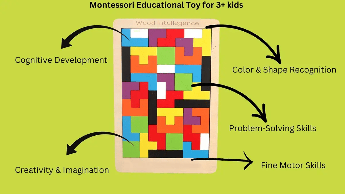 Tinos 90's Nostalgia – Wooden Animal Tetris Puzzle