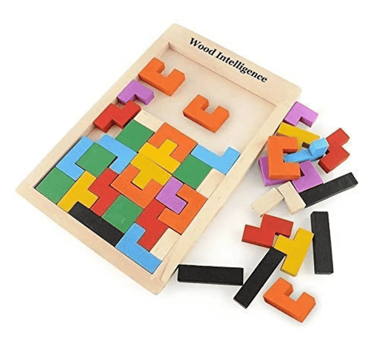 Tinos 90's Nostalgia – Wooden Animal Tetris Puzzle