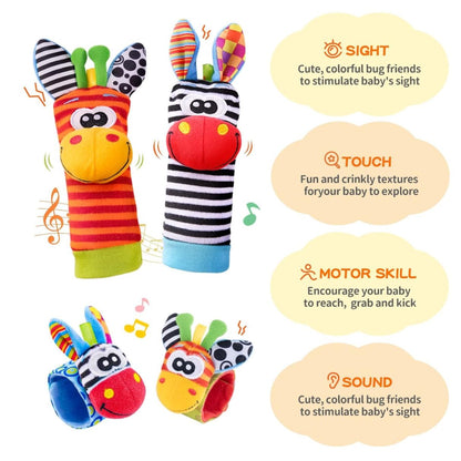 Wrist Rattles & Foot Finder Socks Set