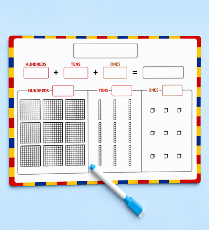 Place Value Board - Double Sided Dry Erase