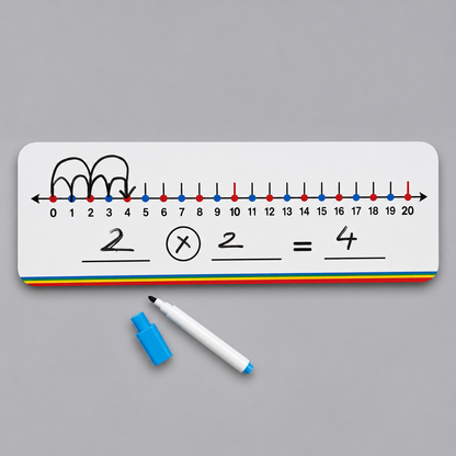Number Line Board - Addition, Subtraction & Multiplication (Write & Wipe)