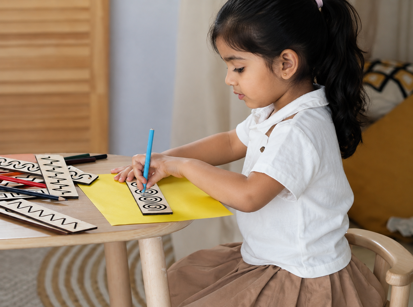Educational Wood Handwriting Stencil Set With Box (25 piece)