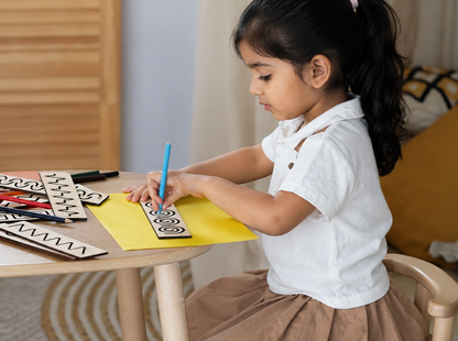 Educational Wood Handwriting Stencil Set With Box (25 piece)