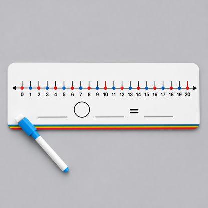 Number Line Board - Addition, Subtraction & Multiplication (Write & Wipe)