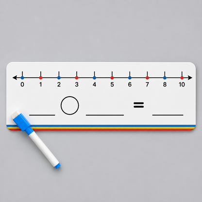 Number Line Board - Addition, Subtraction & Multiplication (Write & Wipe)