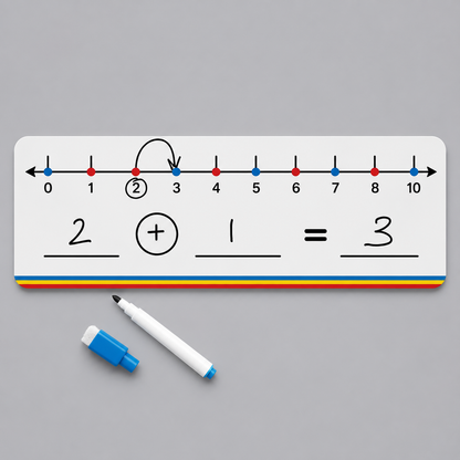 Number Line Board - Addition, Subtraction & Multiplication (Write & Wipe)