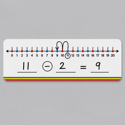 Number Line Board - Addition, Subtraction & Multiplication (Write & Wipe)