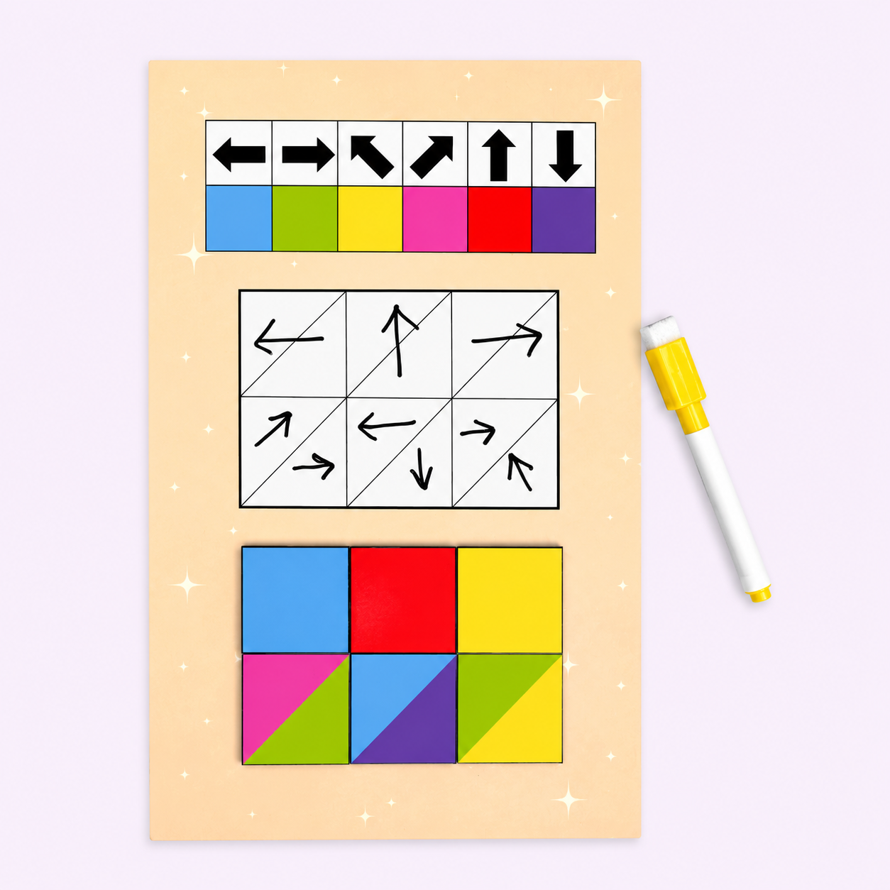 Direction Detective Puzzle: Color & Arrow Challenge