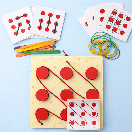 FIND YOUR WAY GAME - Thread, Band Stretching & Balance Game