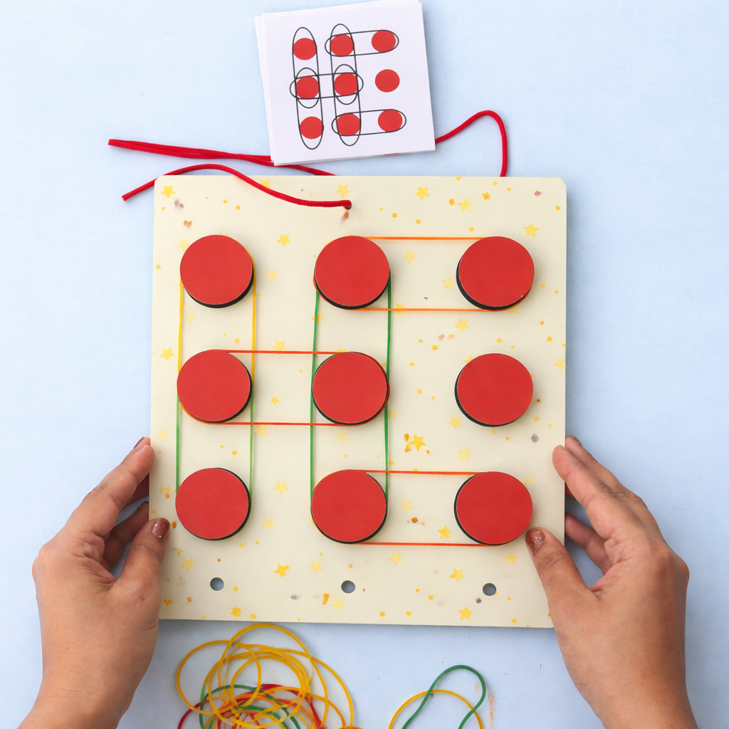 FIND YOUR WAY GAME - Thread, Band Stretching & Balance Game