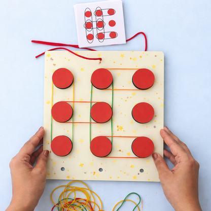 FIND YOUR WAY GAME - Thread, Band Stretching & Balance Game