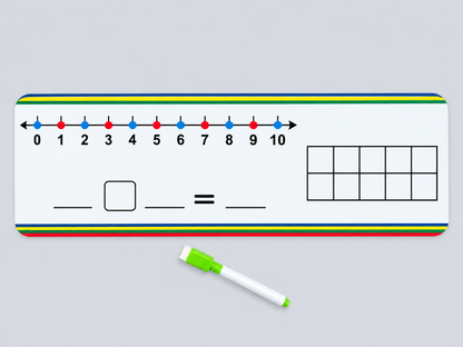 Number Line Board with TEN FRAME (Addition, Subtraction, Multiplication & division)