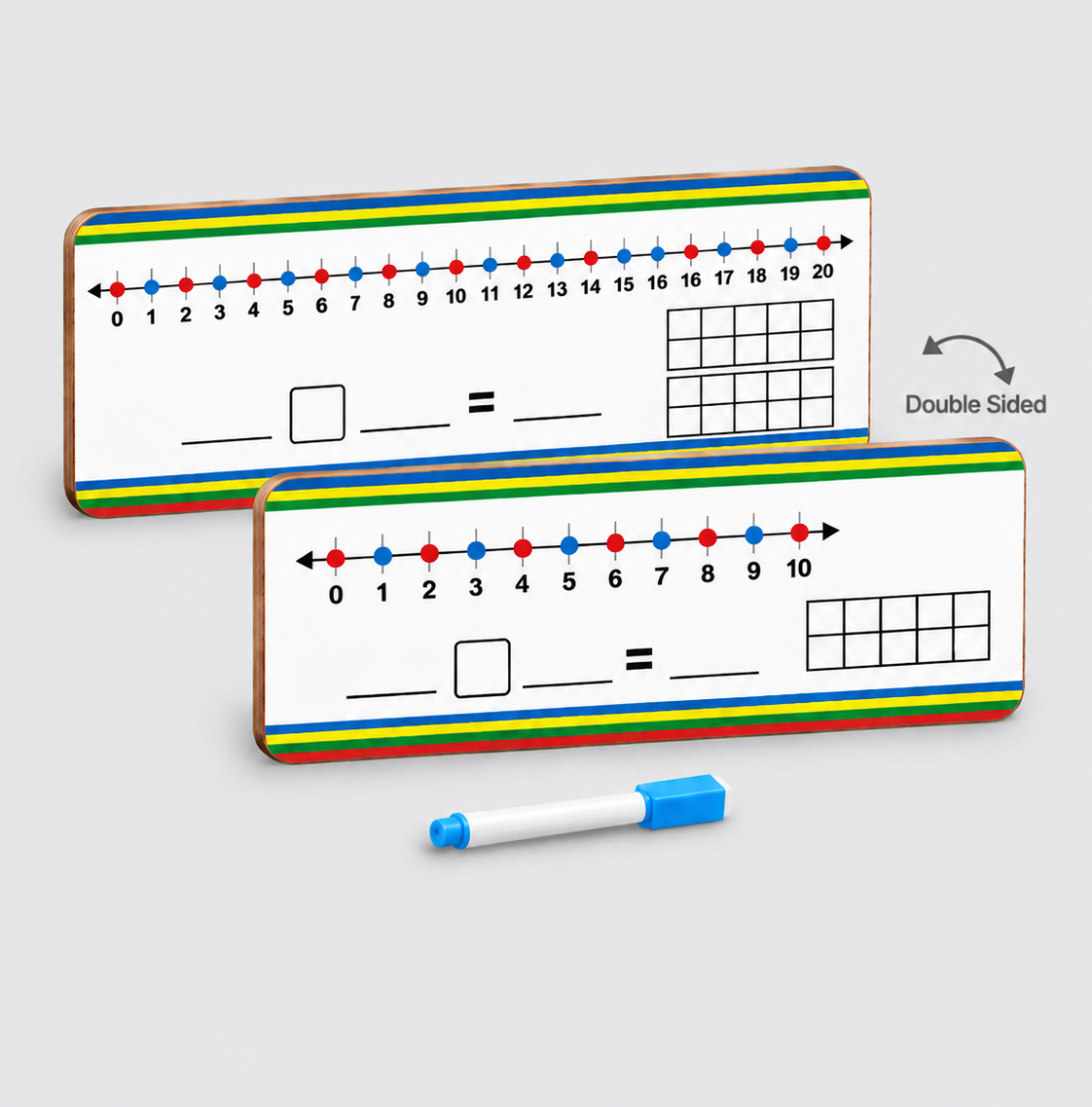 Number Line Board with TEN FRAME (Addition, Subtraction, Multiplication & division)