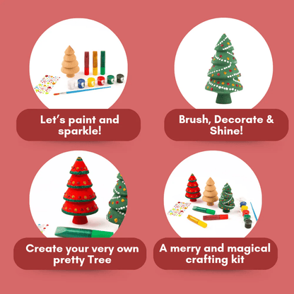 Wooden DIY Christmas Tree Make & Create Studio