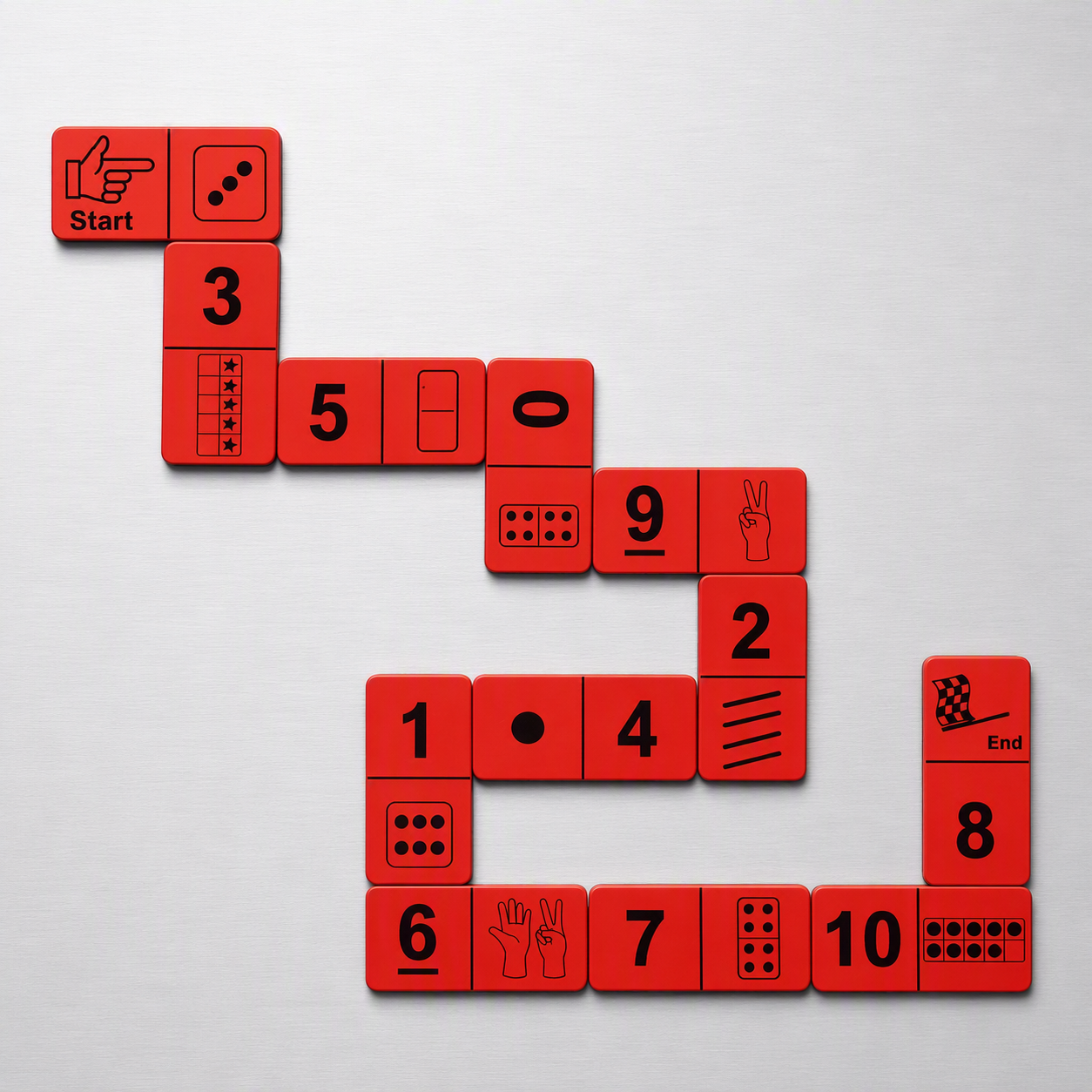 Domino subitizing math operations (Set of 5)