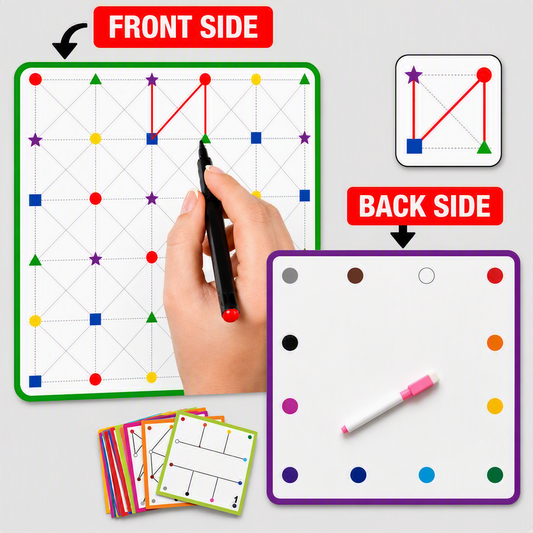 Shape & Dot Connect Puzzle Game (Dual-Sided)