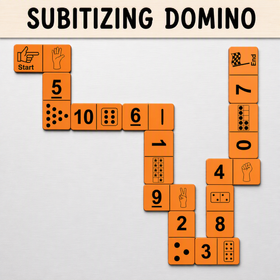 Domino Subitizing Math Set