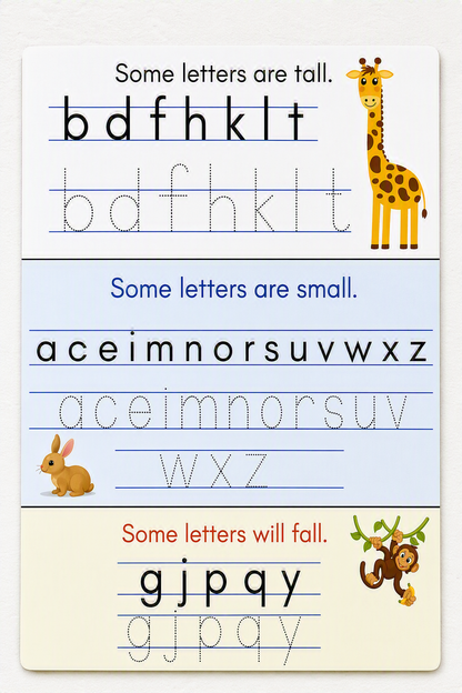 Alphabet Number Practice Board (Dry-erase, Dual-Sided)