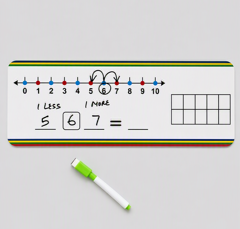 Number Line Board with TEN FRAME (Addition, Subtraction, Multiplication & division)