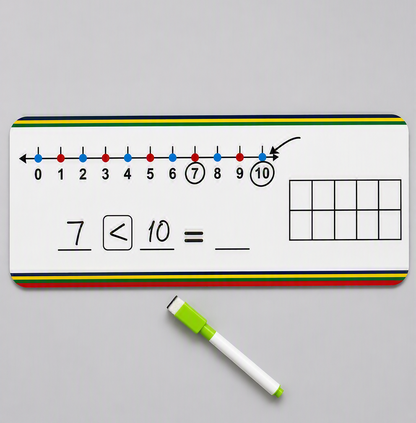 Number Line Board with TEN FRAME (Addition, Subtraction, Multiplication & division)