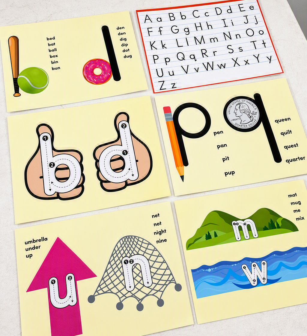 Alphabet Number Practice Board (Dry-erase, Dual-Sided)