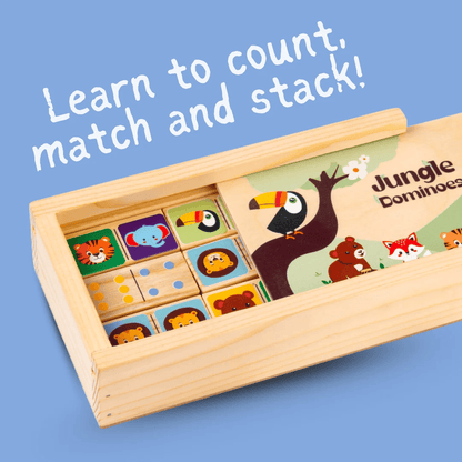 Wooden Animal Faces Dominoes Cognitive & Motor Skills