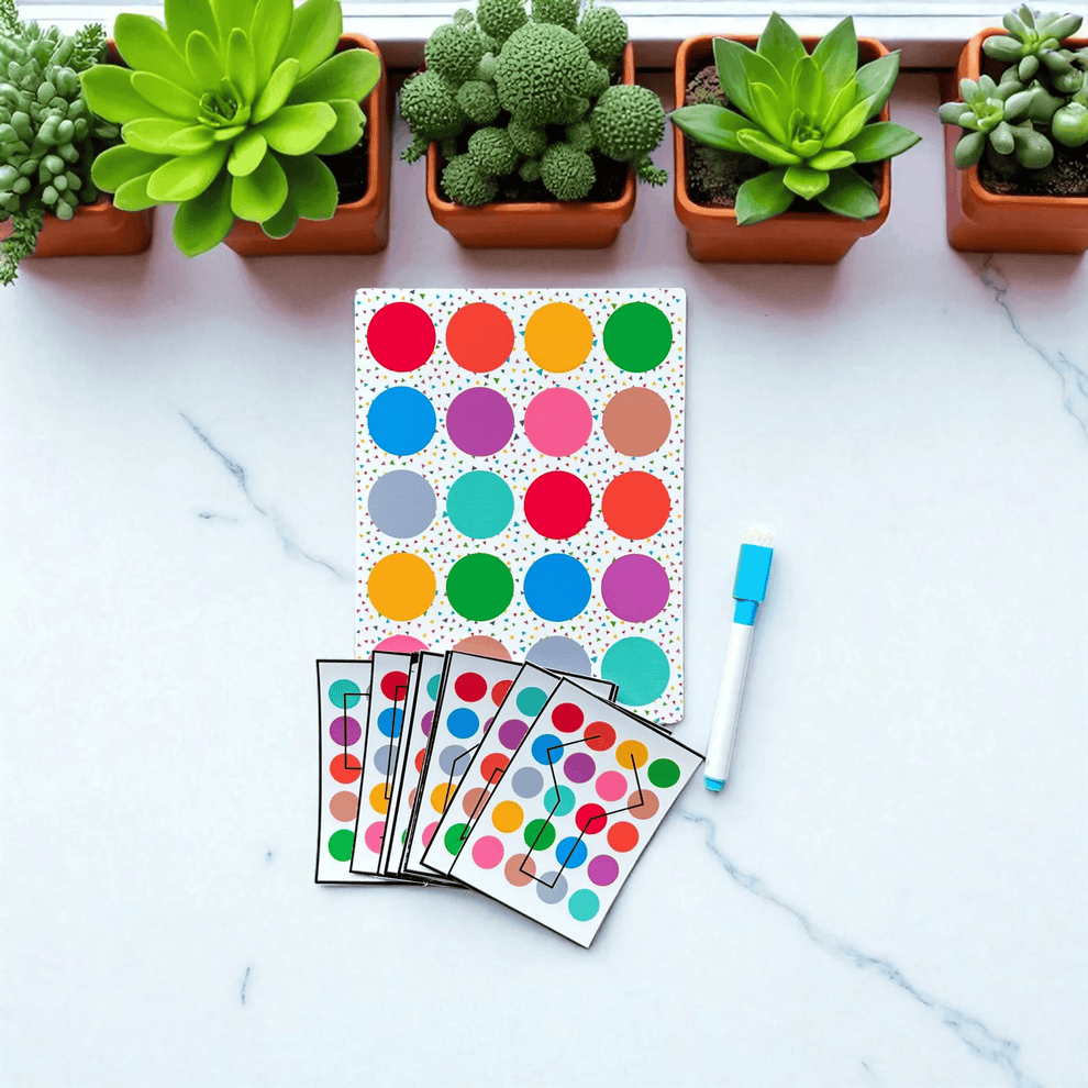 Dot Connect Challenge Board - Interactive Pattern Drawing Game for Kid