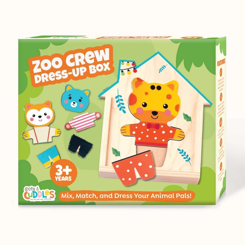 Wooden Animals Zoo Crew Mix & Match Dress Up Game