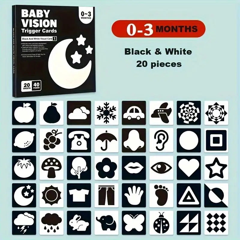 Visual Stimulation Cards for Babies – 3 to 6 Months