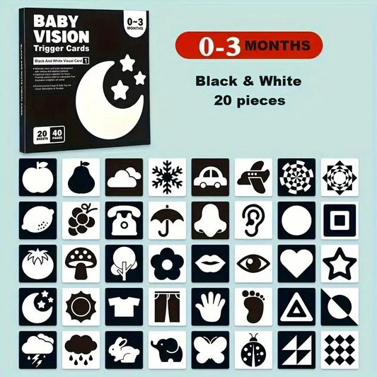Visual Stimulation Cards for Babies - 3 to 6 Months