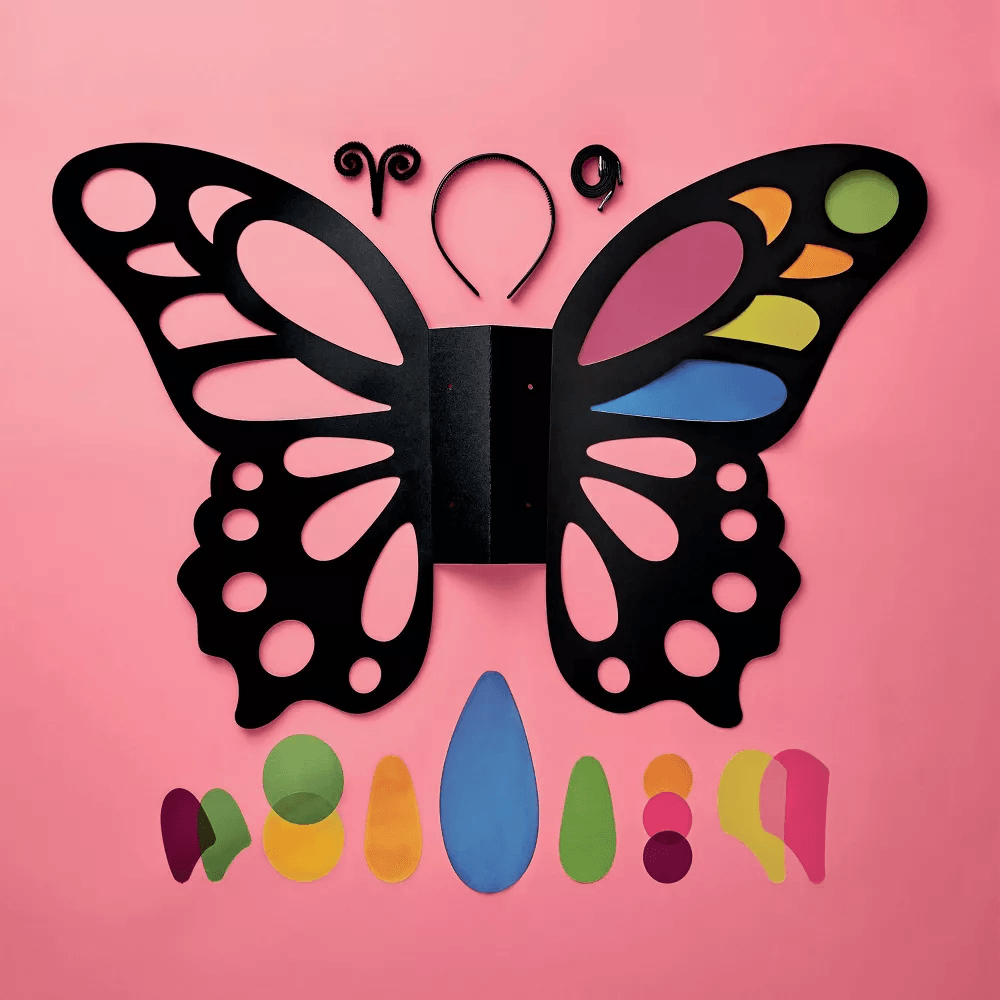 Flutter & Shine – DIY Wearable Butterfly Wings Kit (Sample Piece*)