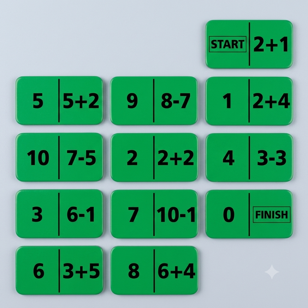Domino subitizing math operations (Set of 5)