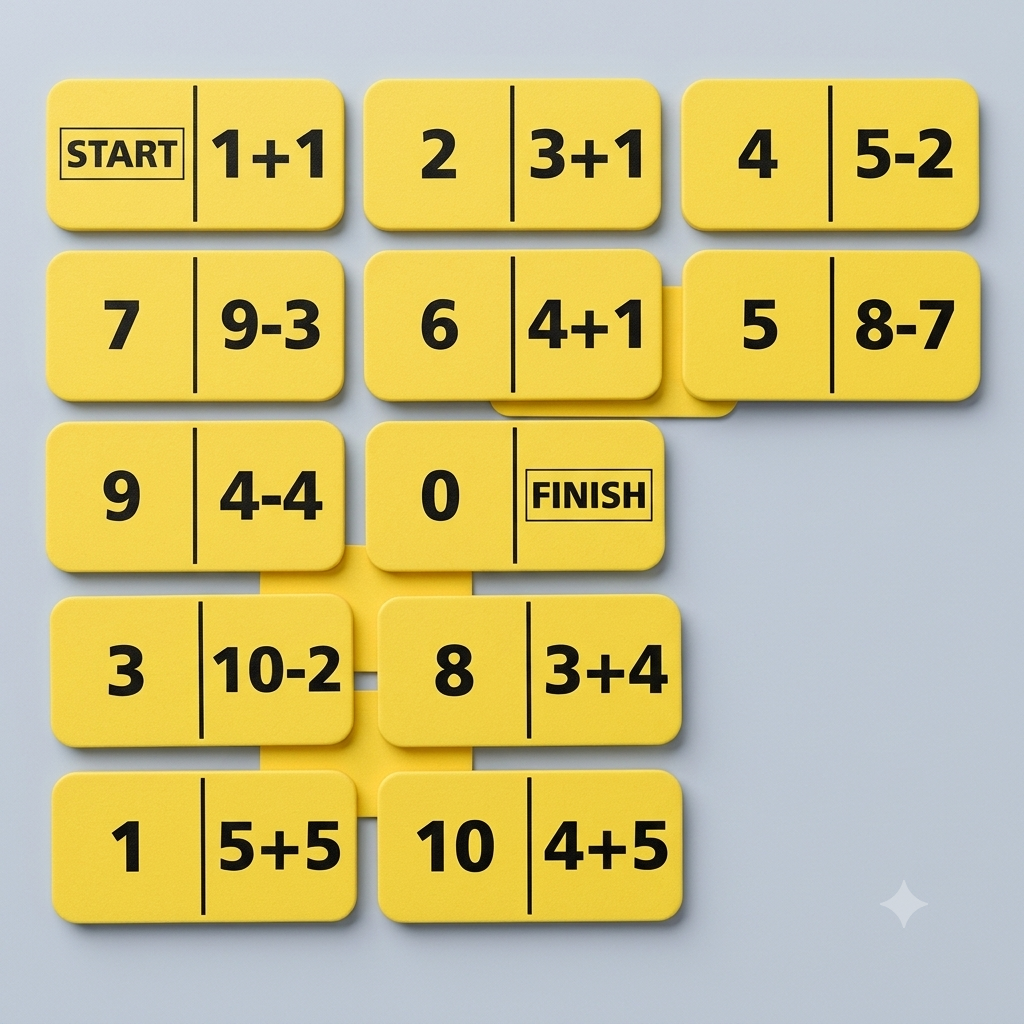 Domino subitizing math operations (Set of 5)