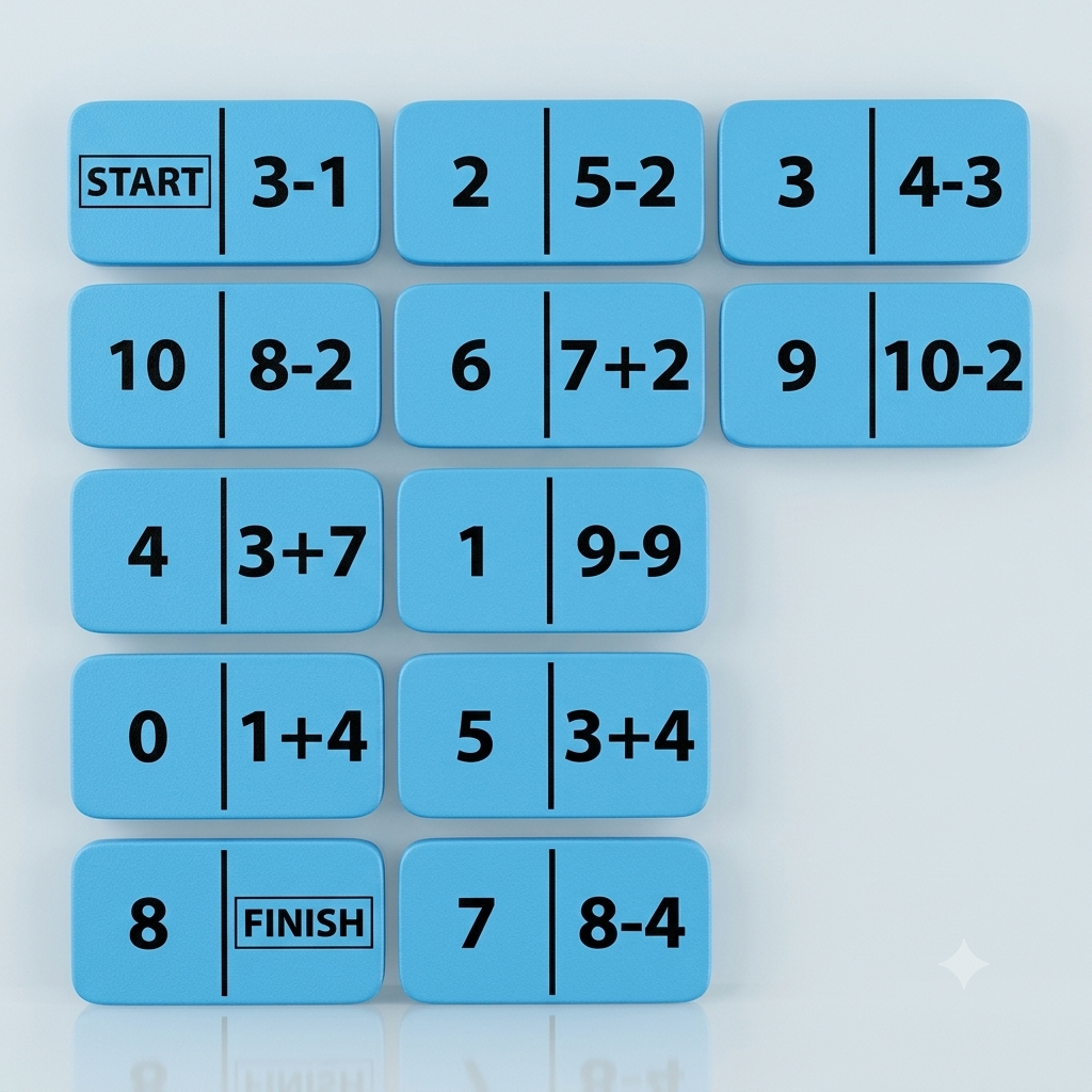 Domino subitizing math operations (Set of 5)