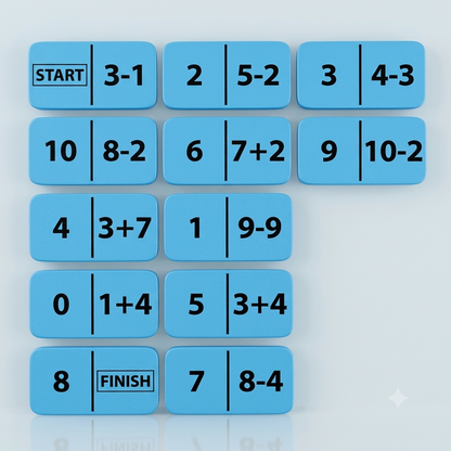 Domino subitizing math operations (Set of 5)