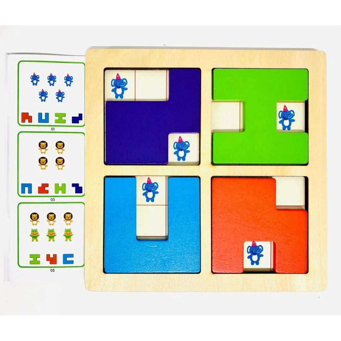 Wooden Hide & Seek Puzzle – Spot, Match & Outsmart the Board!