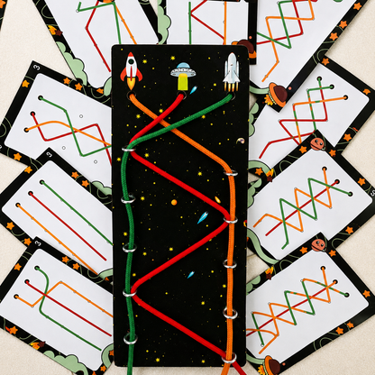 Colorful abstract designs on playing cards 
