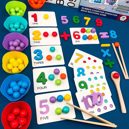 Number Cognitive Operation Bead Matching Game