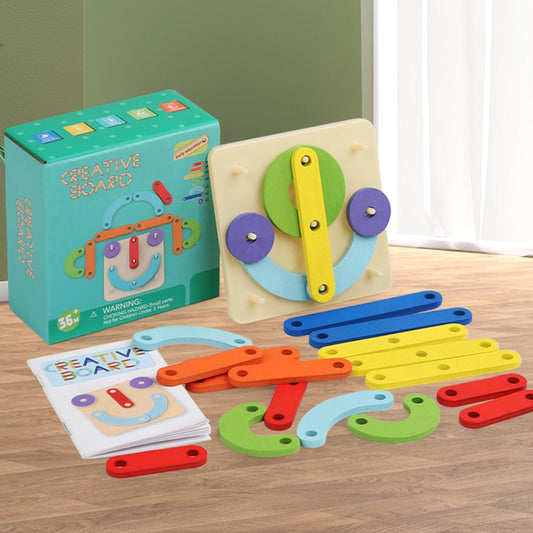 ShapeBuilder Wooden Pegboard Creativity Set Fundamental Learning
