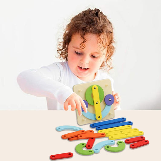ShapeBuilder Wooden Pegboard Creativity Set Fundamental Learning