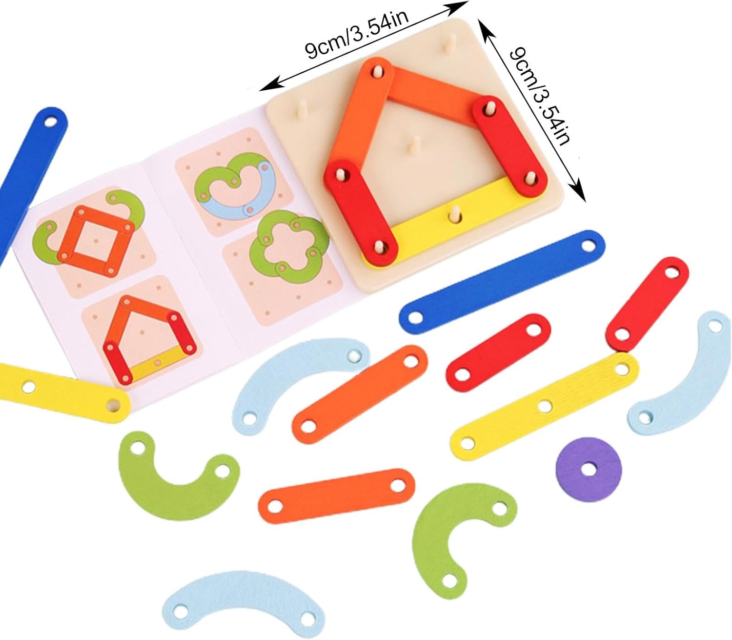 ShapeBuilder Wooden Pegboard Creativity Set Fundamental Learning