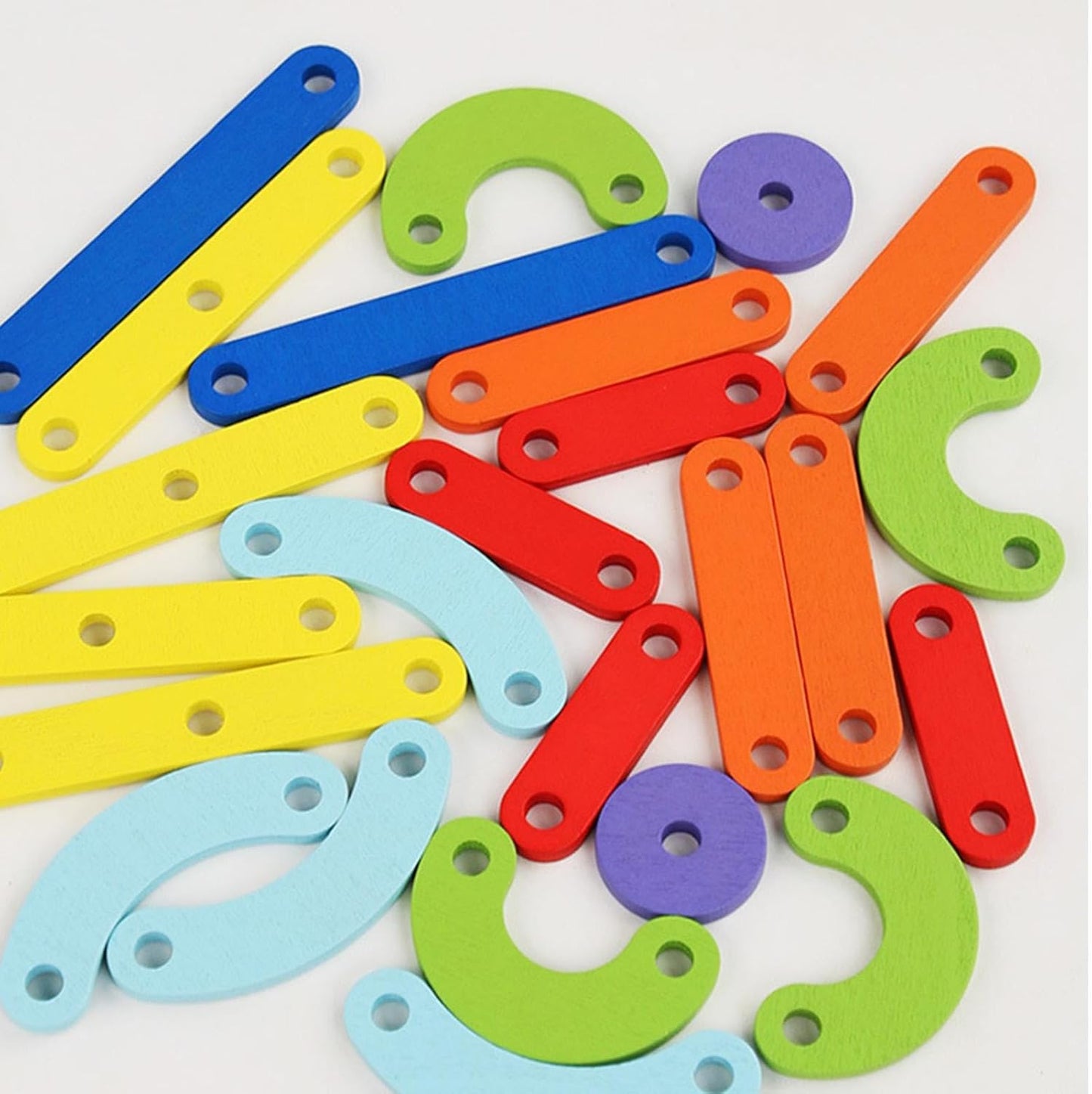 ShapeBuilder Wooden Pegboard Creativity Set Fundamental Learning