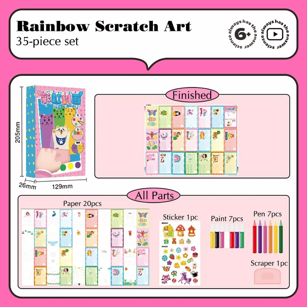 Scratch, Paint, Color & Decorate