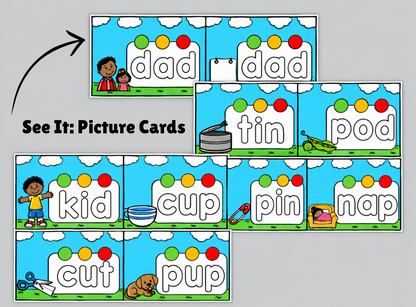 CVC Word Blending & Sound Board (Dry-erase)